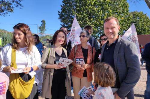 Campanha Futuro em Comum nas ruas de Cascais.