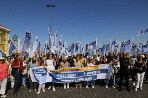 Ação da Frente Comum em setembro deste ano.