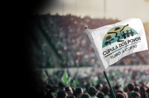 Bandeira da Cúpula dos Povos.