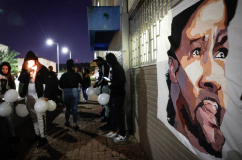 Vigília realizada a 27 de outubro de 2024 no Bairro do Zambujal com familiares e amigos de Odair Moniz. 