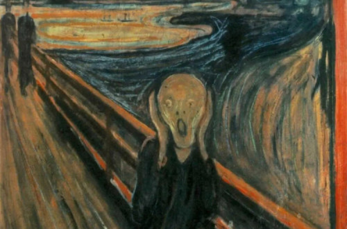 Fragmento do quadro «O Grito», de Edvard Munch