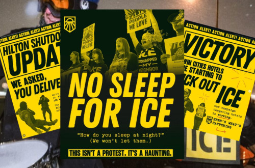 cartazes do movimento Sunrise