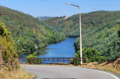 Rio Mondego perto da barragem da Aguieira