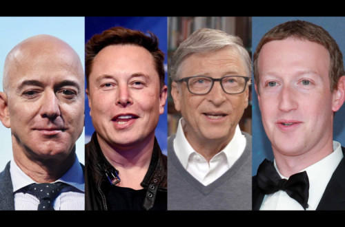 Bezos, Musk, Gates e Zuckerberg