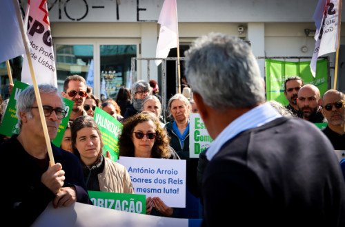 Protesto na escola António Arroio