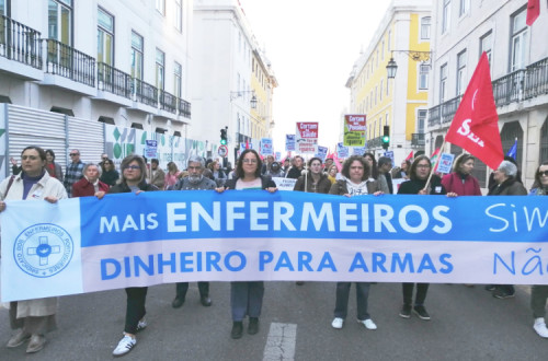 Manifestação de enfermeiros