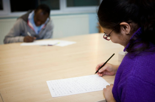 workshop para refugiados