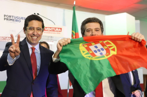 Rui Cristina e André Ventura. Foto publicada nas redes sociais do autarca do Chega.