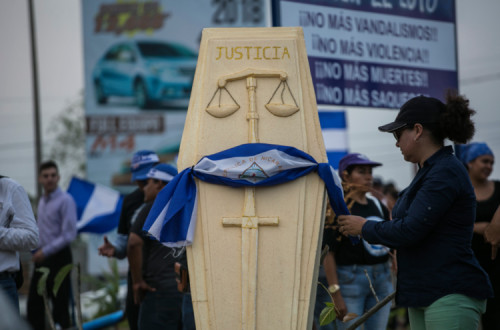 Protestos na Nicarágua, 8 de maio de 2018. 