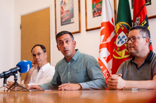 Tiago Oliveira no final da reunião do Conselho Nacional da CGTP