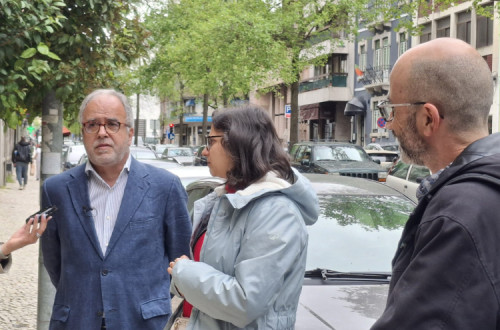 José Manuel Pureza, Carolina Serrão e Ricardo Moreira