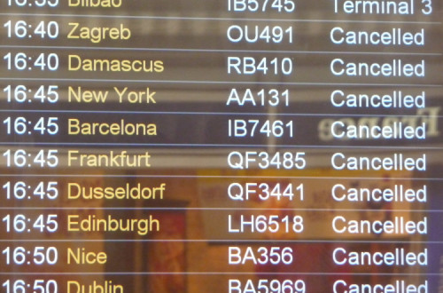 voos cancelados