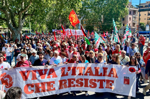 Manifestação do 25 de Abril em Roma