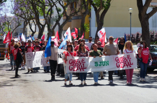 Manifestação da greve geral em Setúbal