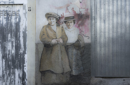Rosa Luxemburg. Mural em Orgosolo. Foto de mini_malist/Flickr.