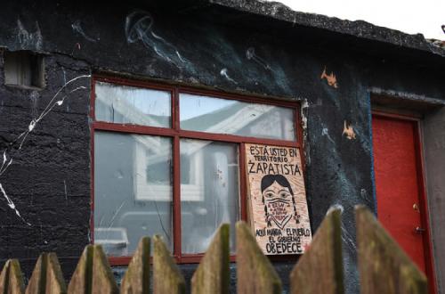 Foto de uma zona autónoma do EZLN.