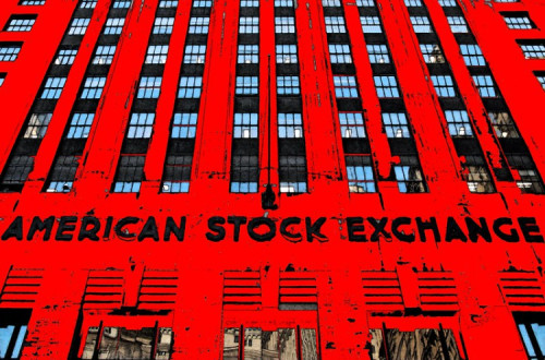 Bolsa de Nova Iorque a vermelho. Ilustração de Russ Allison Loar/Flickr.