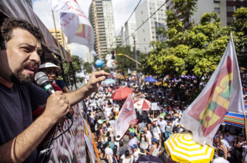 Guilherme Boulos: "A condenação e prisão do Lula tem o objetivo de o retirar do processo eleitoral", foto do seu facebook.