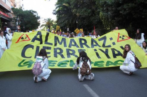 Manifestação pelo encerramento da central nuclear de Almaraz, 11 de junho de 2016 – Foto de Almerinda Bento