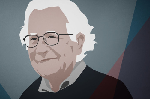 Chomsky. Imagem de Jared Rodriguez/Truthout/Flickr.