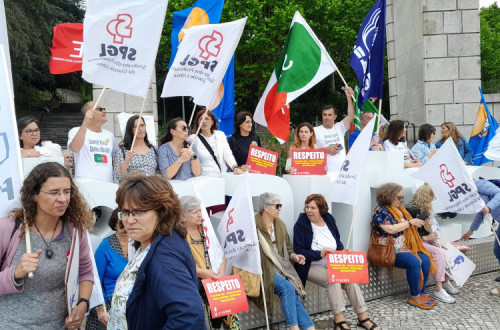 Caravana de protesto dos professores em Abrantes