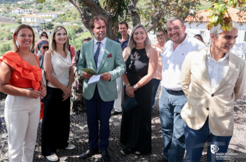 Miguel Albuquerque em mais uma inauguração durante a campanha eleitoral