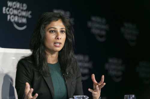 Gita Gopinath, economista-chefe do FMI. Foto: World Economic Forum/Flickr