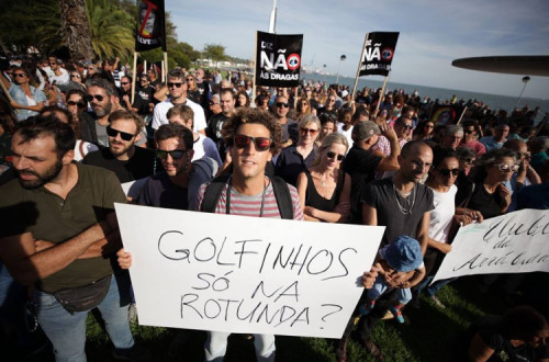 Manifestação contra as dragagens. Outubro de 2018.