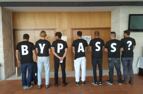 Foto de uma ação do movimento SOS Cabedelo.