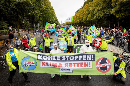 Manifestação da greve climática em Berlim