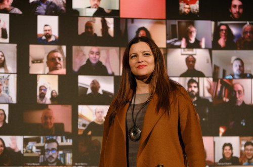 Marisa Matias. Fotografia de Ana Mendes.