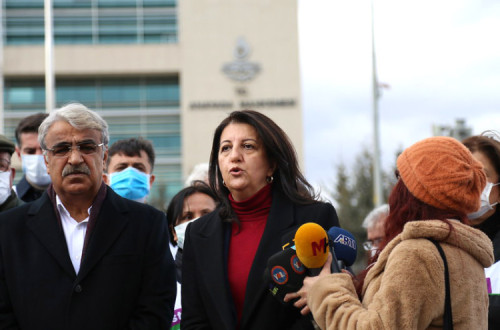 Mithat Sancar e Pervin Buldan, co-presidentes do HDP