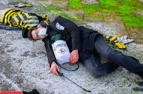 Protesto contra o uso de glifosato. Foto de Stefan Müller/Flickr.