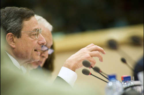 Draghi mostrou as garras do BCE. Foto de European Parliament