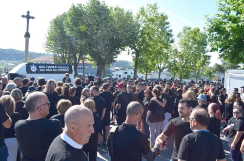 Protesto contra o aterro em Sobrado, concelho de Valongo