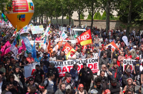 Manifestação de 6 de junho em Paris.