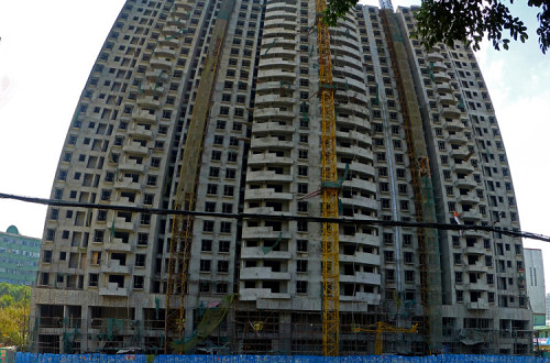 Construção parada na China. Foto de Chris/Flickr.