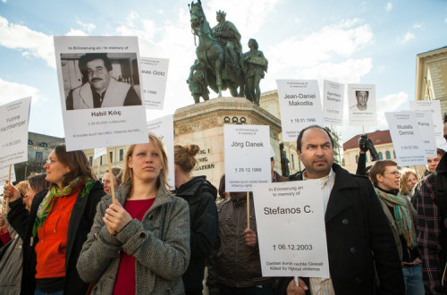 Manifestação de solidariedade para com as vítimas do NSU em 2013. Fotos de Fraktion DIE LINKE. im Bundestag/Flickr.