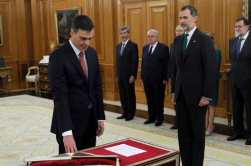 Tomada de posse de Pedro Sánchez, como primeiro-ministro de Espanha