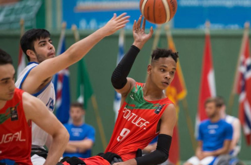 Jogo de Portugal nos Jogos Europeus da Juventude EPC 2019, na Finlândia. 