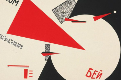 El Lissitsky, “Beat the Whites with the Red Wedge”, 1919