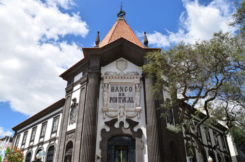 Edifício do Banco de Portugal na Madeira.
