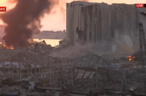 Explosões em Beirute.