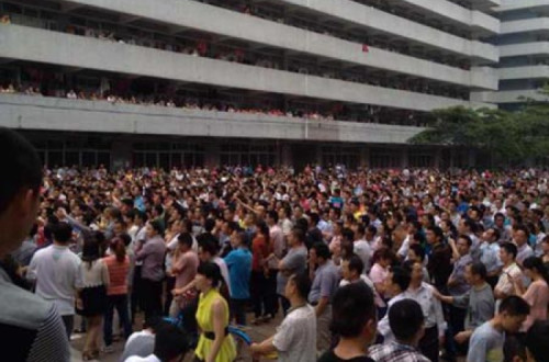 A greve foi uma das maiores e mais prolongadas da história da China.