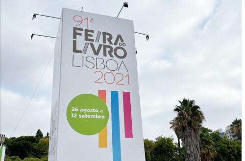 Placard do evento. Foto Feira do Livro de Lisboa no Instagram.