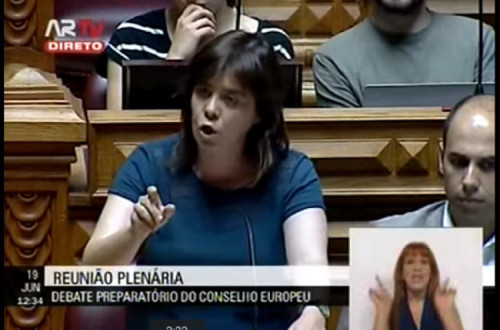 Catarina Martins: "Os senhores são irresponsáveis que estão a atear fogo sobre a Europa."