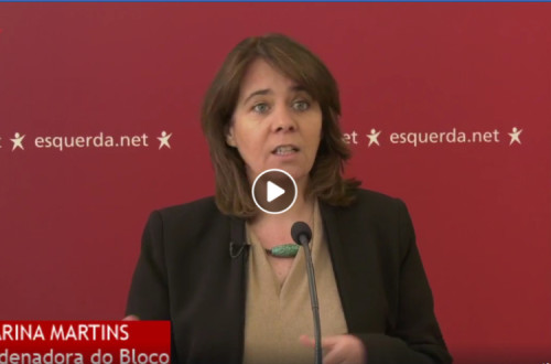 Catarina Martins afirmou em conferência de imprensa online: "A receita da austeridade nem é inevitável nem é a resposta à crise"