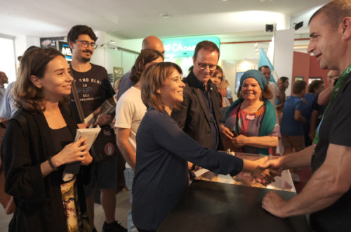 Catarina Martins visitou a Agrival em Penafiel - foto de Paula Nunes