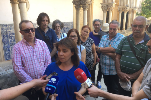 Catarina Martins no Convento de Cristo. Foto de Luís Costa. 