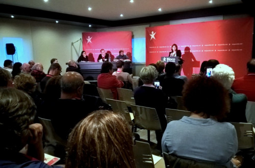 Catarina Martins intervindo no encerramento do Encontro distrital do Porto de ativistas laborais do Bloco